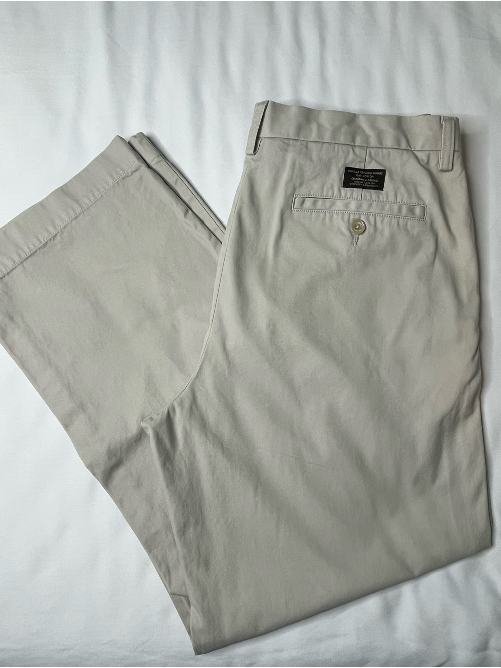 Banana Republic Chino Pants Dawson Men’s 35x30 Relaxed Fit Khaki Beige
